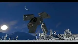 Thrust-vectoring ship (powered by doors) - Space Engineers