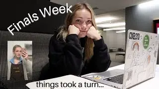 FINALS WEEK IN MY LIFE | Getting Sick | Vlog