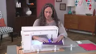 Как использовать шагающую лапку для создания спиралей в технике Fresh Quilting с Кристиной Камели...