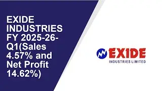 EXIDE INDUSTRIES Standalone Quarterly Result | Q1 Result 2025-26 | EXIDE INDUSTRIES latest news
