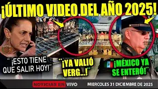 ÚLTIMO VIDEO DEL AÑO! CLAUDIA SHEINBAUM ¡DA GOLPE DEL AÑO! HARFUCH, TREVILLA, FISCALIA GENERAL HOY