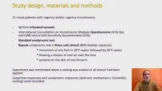 #444 Diagnostic tool and therapeutic strategy for acute cold-induced urgency (ACIU). Establishin...