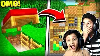 EPIC SECRET BASE CHALLENGE WITH MY LITTLE BROTHER IN MINECRAFT