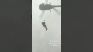 one year baby rescue in helicopter heavy rain #gandevi #shorts