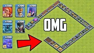Who Can Survive This Difficult Trap on COC? New Trap VS Troops on Clash of Clans