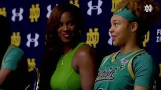 She CRASHED Our Press Conference... | Tiny Mic with Kylee Watson  | Notre Dame Women's Basketball