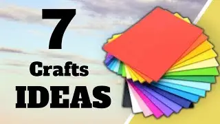 7 CRAFT IDEAS//DIY EASY PAPER ORIGAMI CRAFT MAKING IDEAS//HOW TO MAKE A BEAUTIFUL PAPER CRAFT 