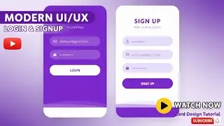 Modern Login & Signup Up Design Using HTML & CSS 💜 | Clean & Responsive Form 