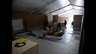 Il time-lapse dell'allestimento della mostra 