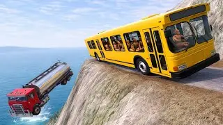 Cars vs Cliff Roads | Epic BeamNG Crashes (Ep #92)
