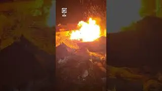 Throwing different sized bags of gasoline on a fire ⛽️😳🔥            🎥: @djkrell