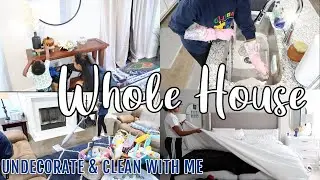 NEW FALL CLEAN + UNDECORATE WITH ME 2022 🍁 | TAKING DOWN FALL DECOR | Karmen Kay