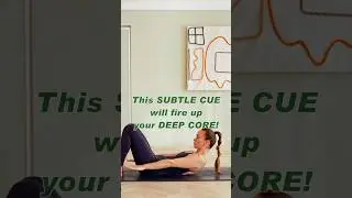 This SUBTLE CUE will fire up your DEEP CORE! #pilates #pilateseveryday #pilatesworkout