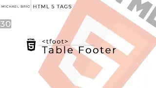 HTML Tags - Table Footer