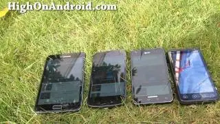 Galaxy Nexus vs. Galaxy Note vs. Galaxy S2 vs. Evo 3D Outdoor Display Test!