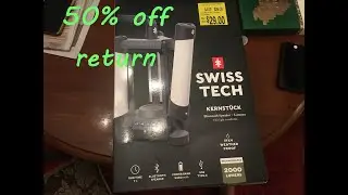 Walmart returns Swiss Tech Kernstuck 2000 lumens Speaker Lantern 5200 mah test