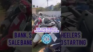 Bank Auction Alert &ndash; Two-Wheelers for Sale || in Bangalore