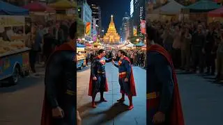 Fake 🦸Superman Vs Superman🦸| |Funny😂 superhero Shorts | #shorts #superman #marvelhindi