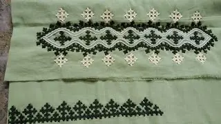 ব্লাউজ পিসের উপর কারুকার্য 