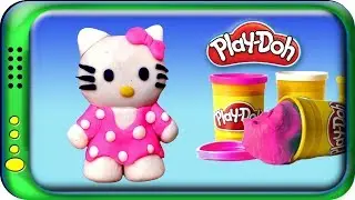 How to make Kitty Toy 😺 | Learn Colors with Play doh modelling clay | massinha