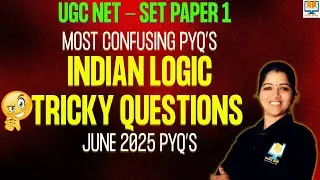 Самые запутанные и сложные PYQ по индийской логике | UGC NET Paper 1 — Последняя серия тем | UGC ...