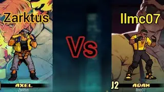 Streets of Rage 4 - Battle mode Zarktus VS llmc07