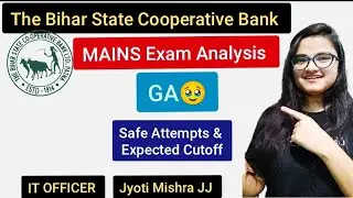 BSCB Mains 2025 Exam Analysis|| Exam Difficulty & Safe Attempts ||expected Cutoff||Jyoti Mishra