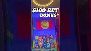 $100 BET BONUS 😳 WHAT DID THIS PAY? | Triple Fortune Dragon Rising #shorts #slots #casino #gambling