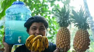 Banana Pineapple Kanji vellam | Kerala Traditional Drink | Naadan Mix |