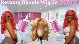 How To Dye Wig: Water Color Method (Pink Petal) 🌸