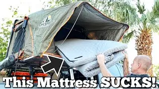 The BEST mattress upgrade for roof top tents | Roof top tent upgrade