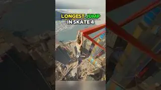 longest jump in skate 4  #gamingshorts #skate4 #skateboarding