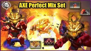 Dota 2 Axe Perfect Mix Set Axe Unleashed + Golden Crucible of Rile + Molten Claw