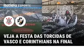 VEJA A FESTA DAS TORCIDAS DE VASCO E CORINTHIANS ANTES DA FINAL DA COPA DO BRASIL