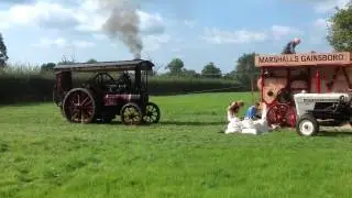 Threshing with Burrell 2512 and Marshall Box.