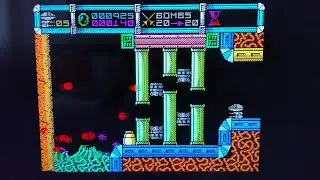 Interlaced ZX Spectrum graphic in games.
