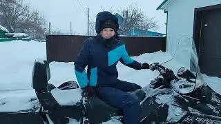 покатушки на снегоходе
