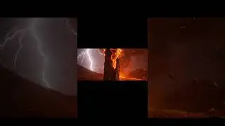 Mount Merapi&rsquo;s fiery wrath unfolds in a cinematic eruption of lava, ash, and thunder. #naturefury
