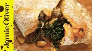 Easy Mushroom & Spinach Pizza Calzone Recipe | Jamie Oliver