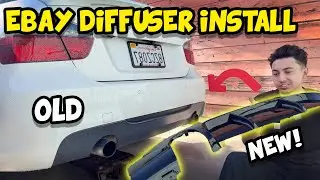Installing an eBay Rear Diffuser on My BMW 335i (Looks Way Better!)