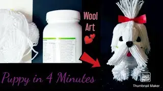 Woolen puppy | How to make yarn or Wool dog | DIYAnu