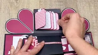 Mini Waterfall Card for an Explosion Box | Tutorial