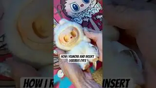 How to remove and insert Labubu eyes to customize them #labubus #labubu #tutorial #custom #diy
