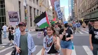 Mass March to the United Nations in NYC against Netanyahu speaking there   September 26, 2025, #7