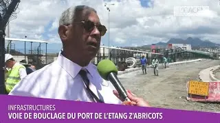 Visite de chantier de la voie de désenclavement du Port de l'Etang Z'Abricots