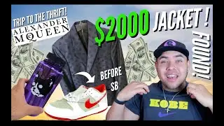 Trip to the thrift #415 $2000 SUIT JACKET COP'D! NIKE SB!!!!!THRIFT FINDS!