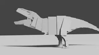 Custom Tyrannosaurus Roar - Blender 5.0 Animation