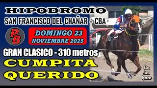 CUMPITA QUERIDO: HIPODROMO SAN FRANCISCO DEL CHA&Ntilde;AR - CORDOBA (23-11-2025)