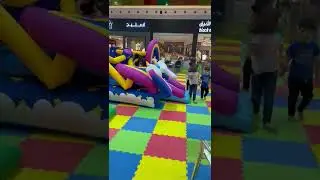 Kids pretend playing in the play area. Localiser mall! #kidshavingfun