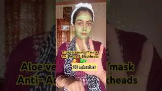 Aloe Vera peel off mask Anti-Acne & Blackheads 💯✅😱#peeloffmasks #skincare #grom #artichaudhary